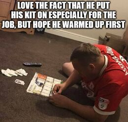 He warmed up memes