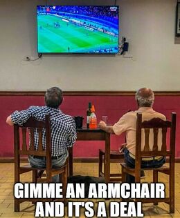 An armchair memes