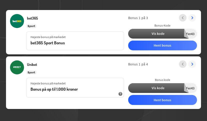 Bedste fodbold betting odds