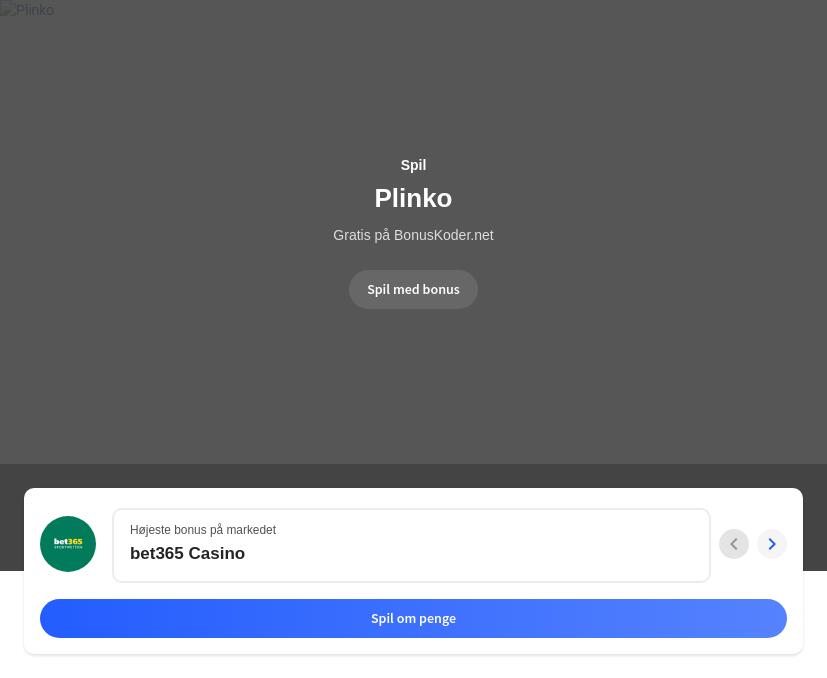 Plinko online spil