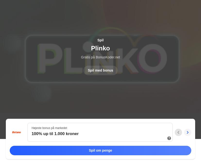 Plinko online spil