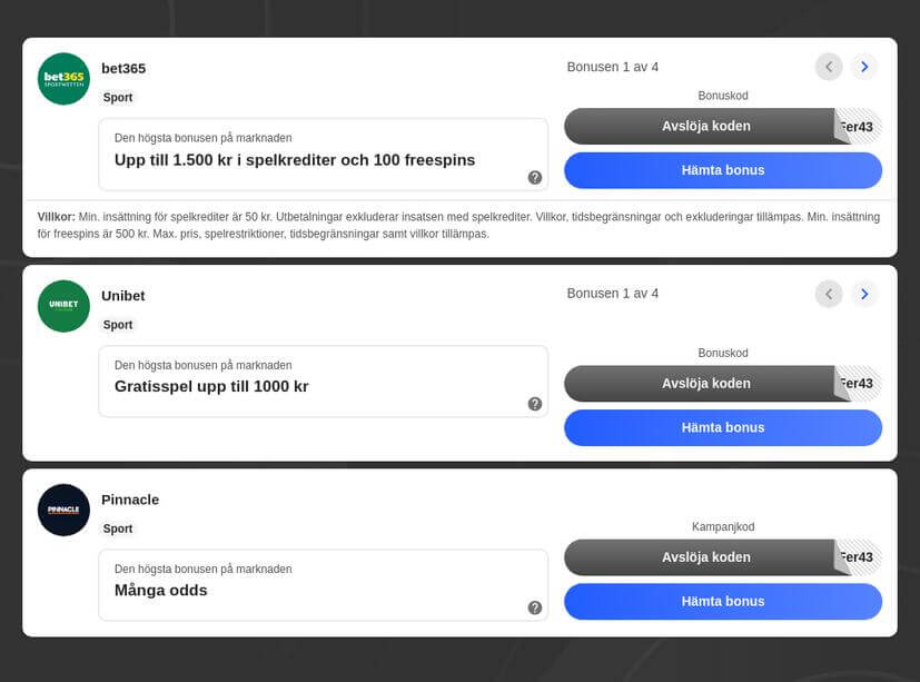 Vilket spelbolag har bäst odds 2026?