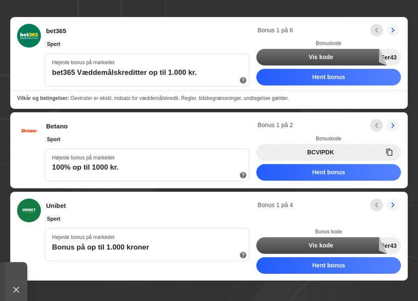 Esport betting og odds