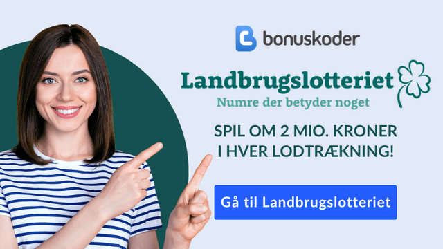bonuskode landbrugslotteriet
