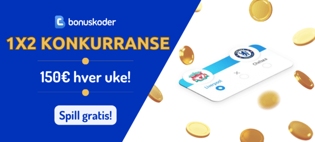 1x2 konkurranse online, spill gratis på mobil, vinn pengepremier