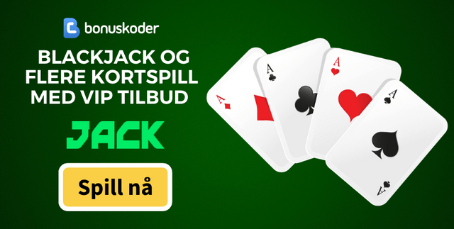 Blackjack casinoer med bonus på nett