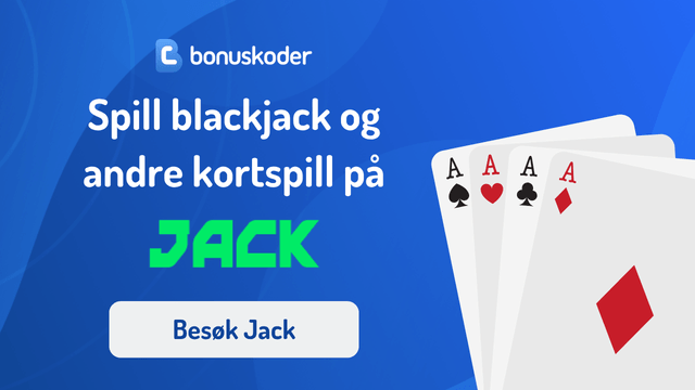 Blackjack casinoer med bonus på nett
