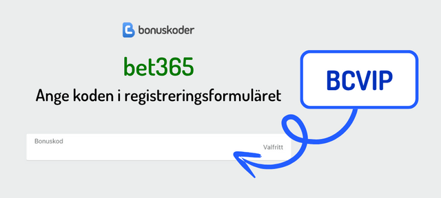 bet365 bonuskod registreringsformular