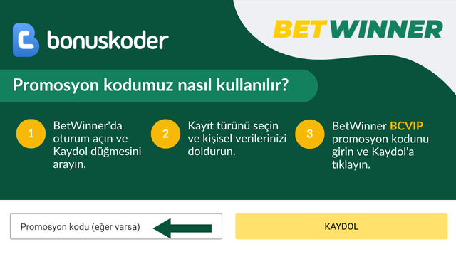 BetWinner online casino promosyonu